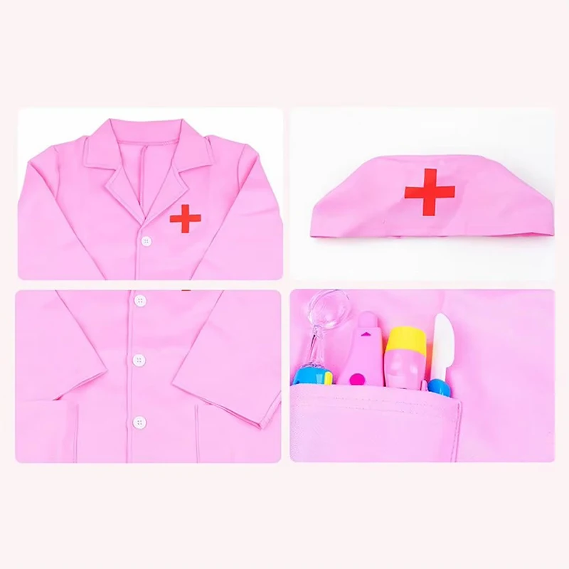 Disfraz infantil de médico con sombrero