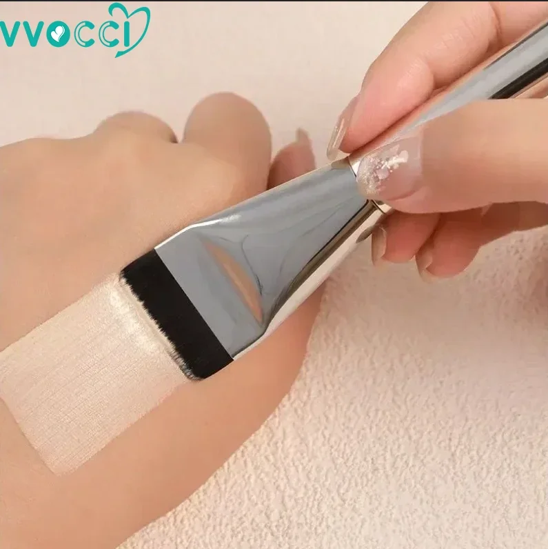 Brocha de maquillaje plana para difuminar base y contorno - imagen 5