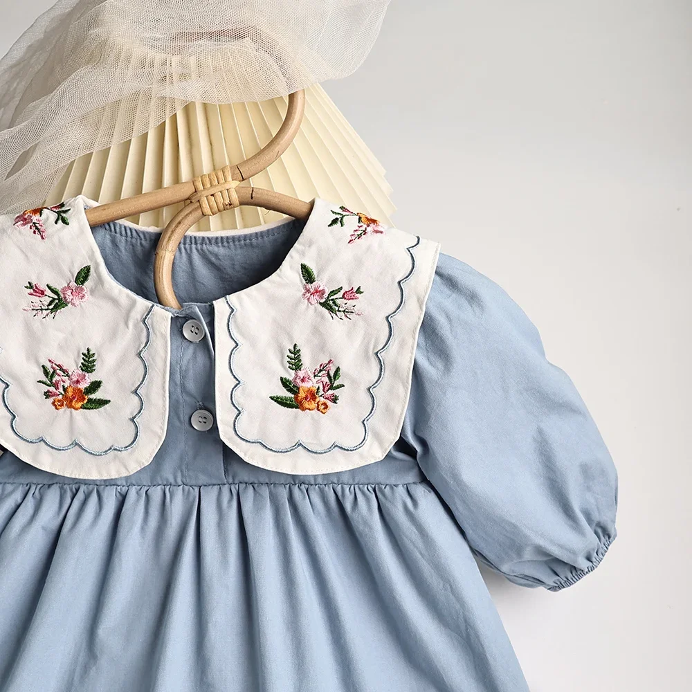 MILANCEL Body plisado bordado para bebé niña – Ideal para otoño - imagen 2
