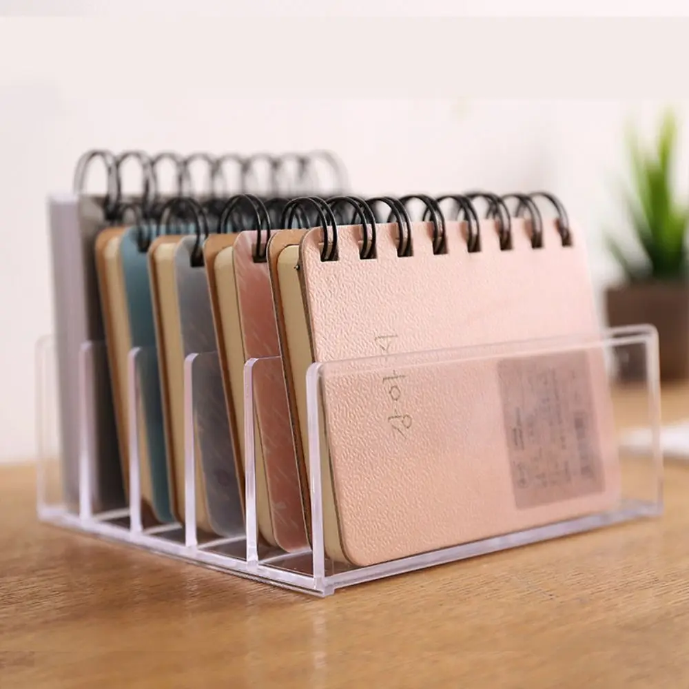 Organizador de escritorio acrílico transparente con soporte para cartas - imagen 3