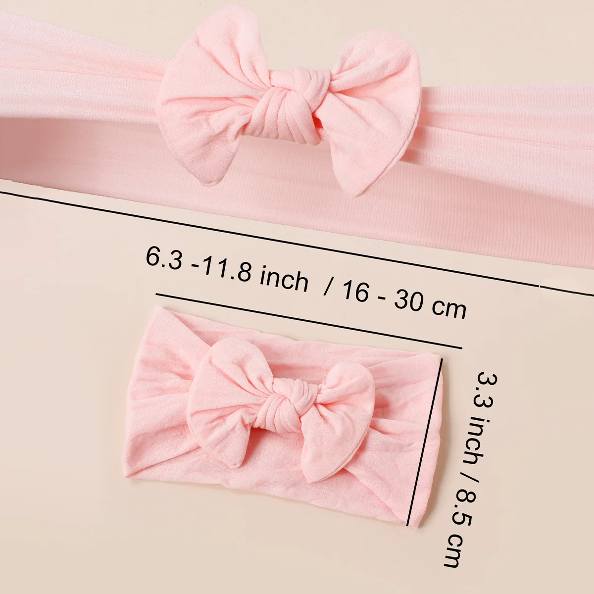 Diadema de nailon con lazo suave para bebé - banda elástica práctica - imagen 3