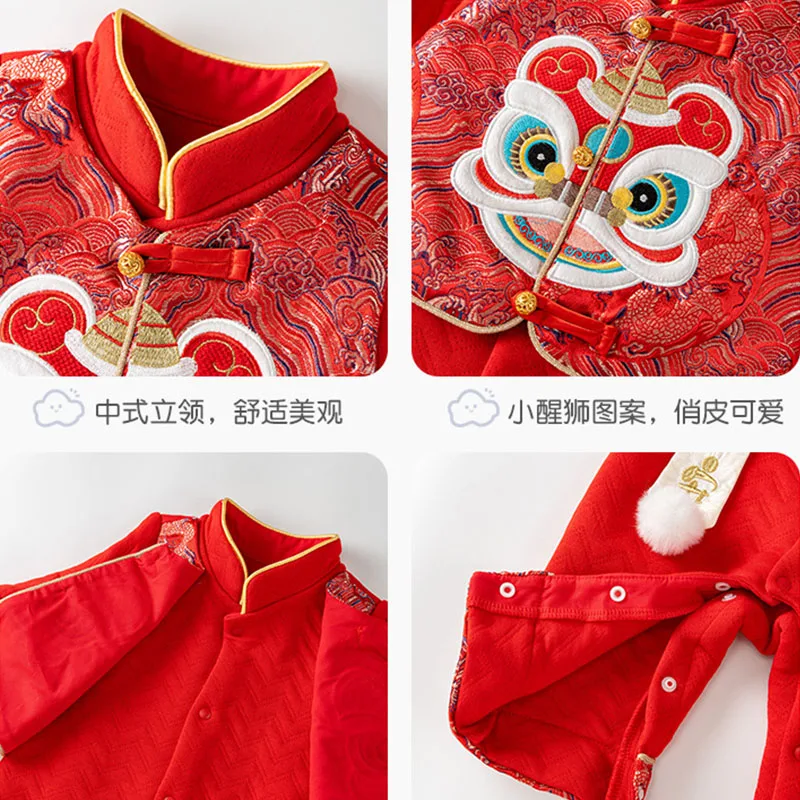 Conjunto de bebé manga larga para primavera y otoño bordado - imagen 2