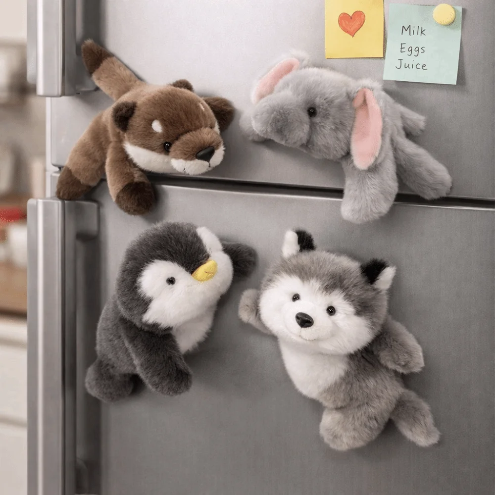 Peluche magnético de animal suave, para nevera y pared - imagen 4
