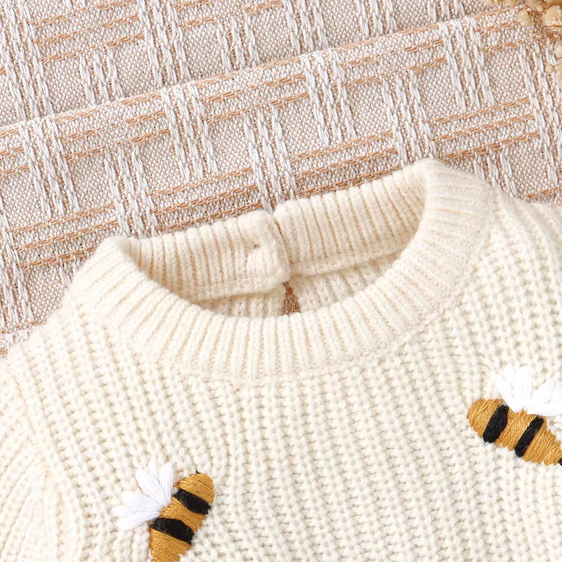 Pelele bebé manga larga para otoño e invierno – Recién nacido unisex beige - imagen 4