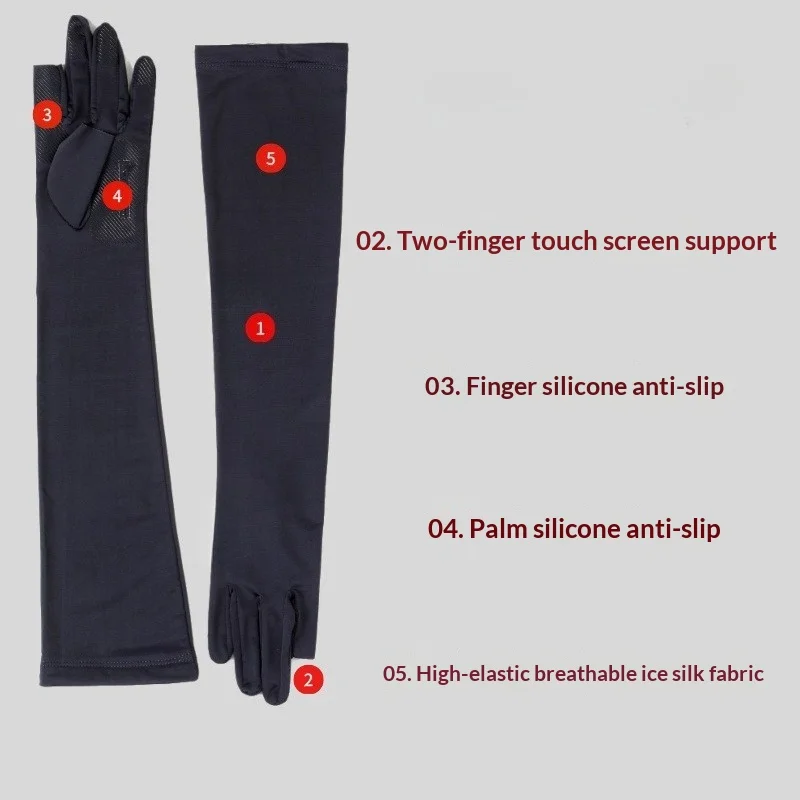 Mangas de protección solar UV de medio antebrazo para deporte - imagen 3