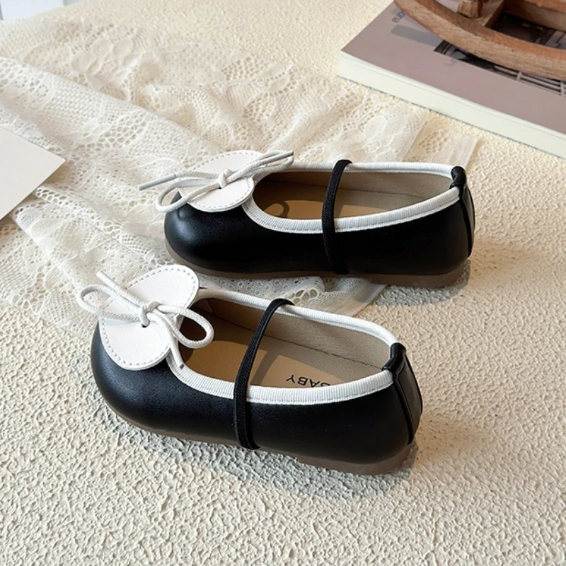 Zapatos de cuero antideslizantes para niñas estilo princesa - imagen 3
