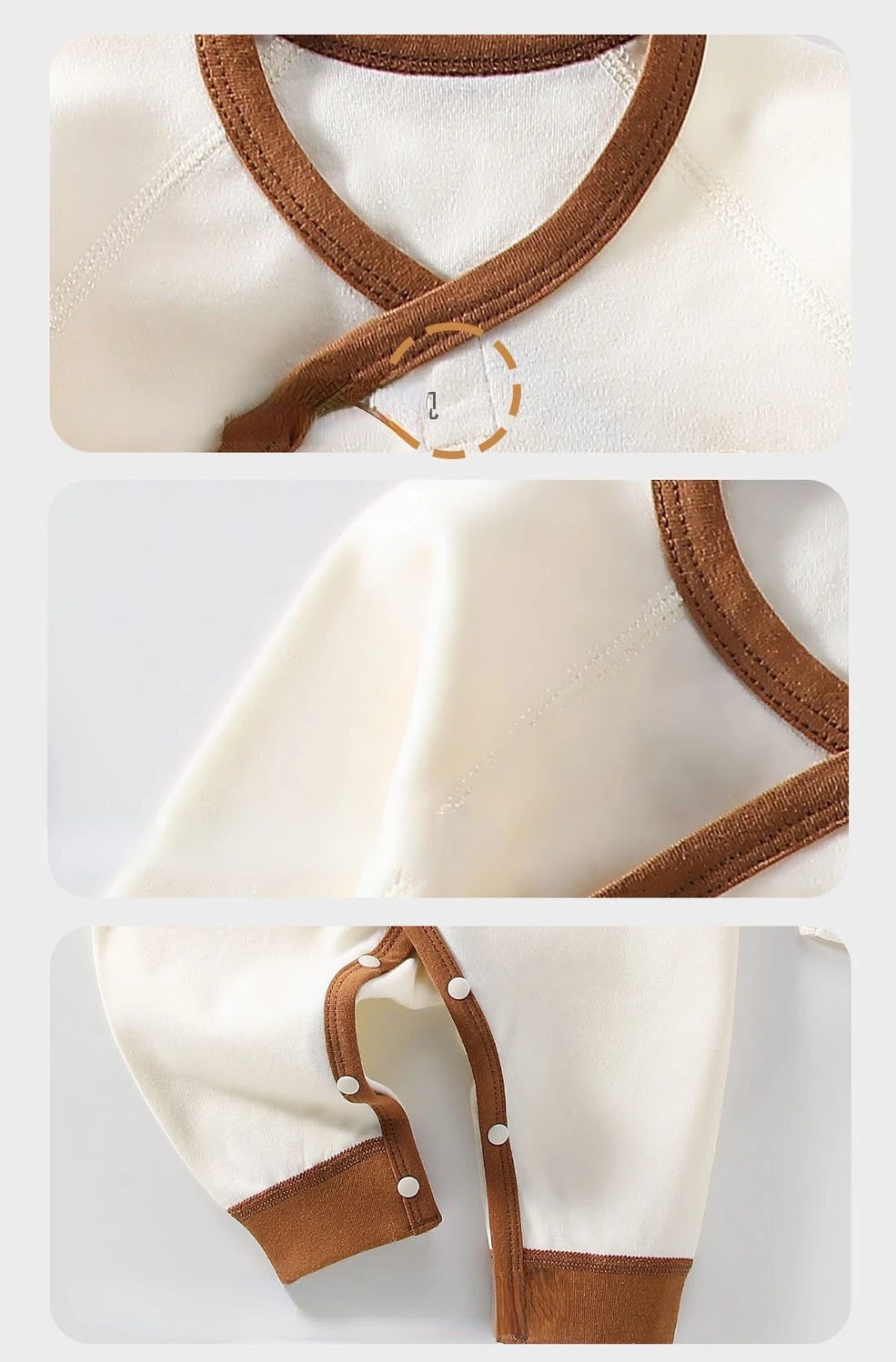 Somenie conjunto recién nacido de algodón con gorro y pelele - imagen 3