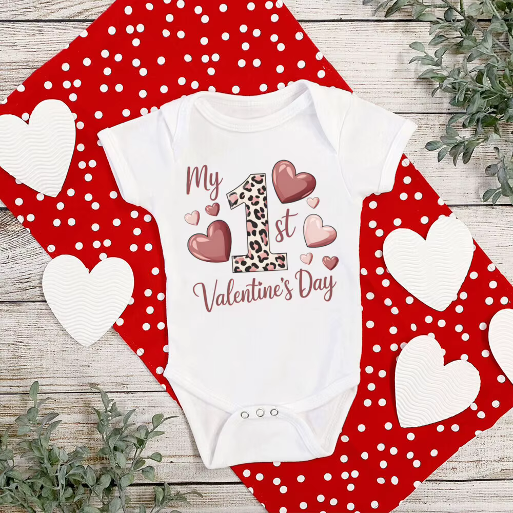 Body estampado San Valentín – Manga corta recién nacido - imagen 5