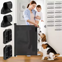 Puerta de seguridad infantil para escaleras con kit de montaje