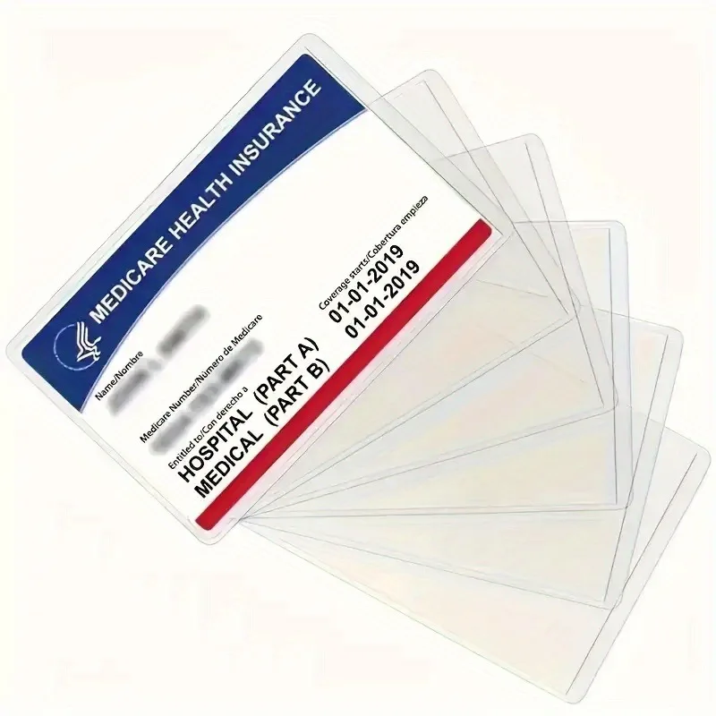 Fundas protectoras transparentes para tarjetas de crédito impermeables - imagen 5