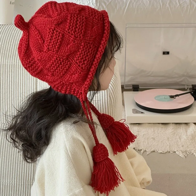 Gorro de bebé punto grueso cálido con protección de orejas - imagen 5
