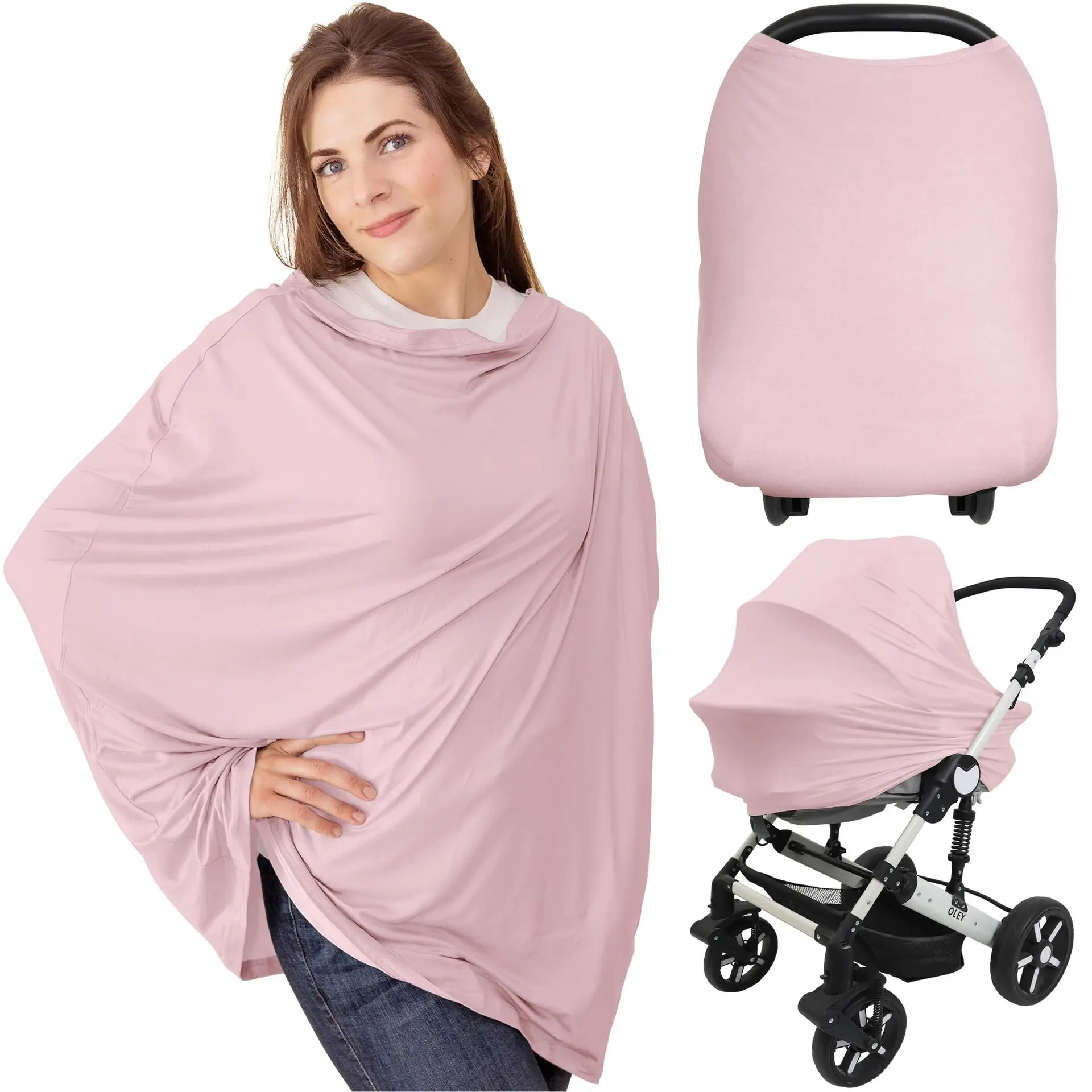 Kit accesorios cochecito: toalla de lactancia y parasol - imagen 5