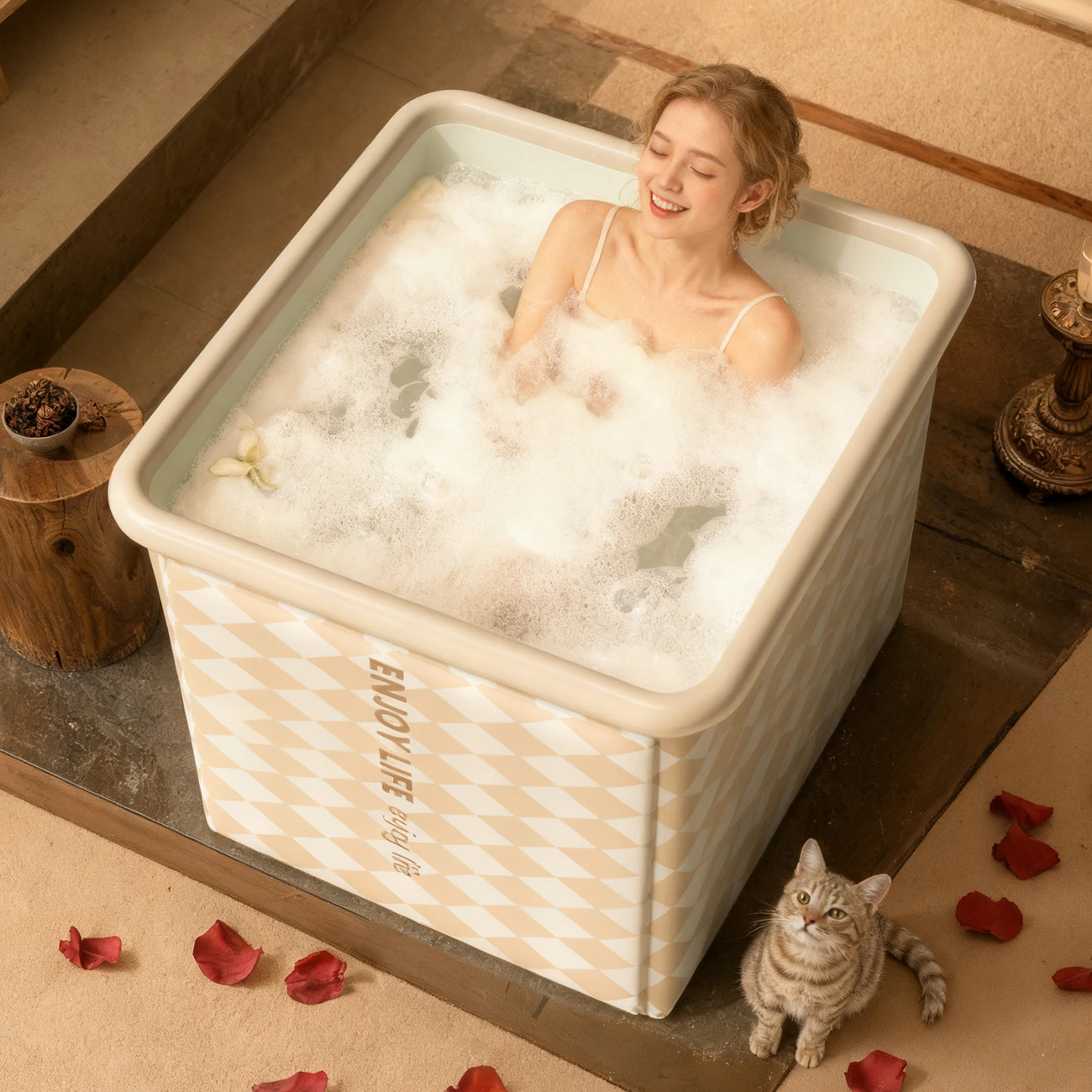 Bañera plegable para baño de hielo y agua caliente de terapia - imagen 3