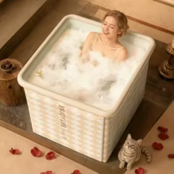 Bañera plegable para baño de hielo y agua caliente de terapia