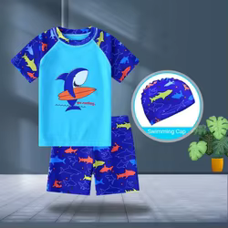 Conjunto bañador completo infantil para niños y niñas