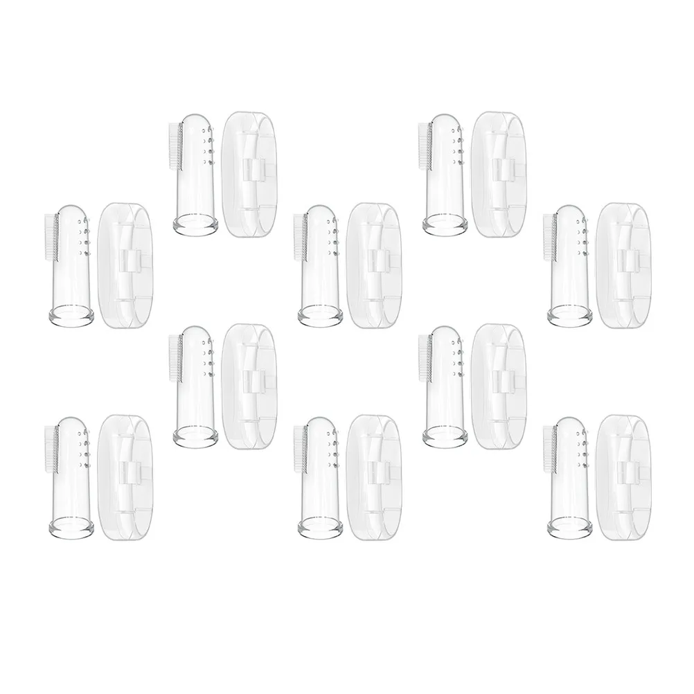 Cepillos de dientes de silicona para bebé doble cara suave - imagen 5