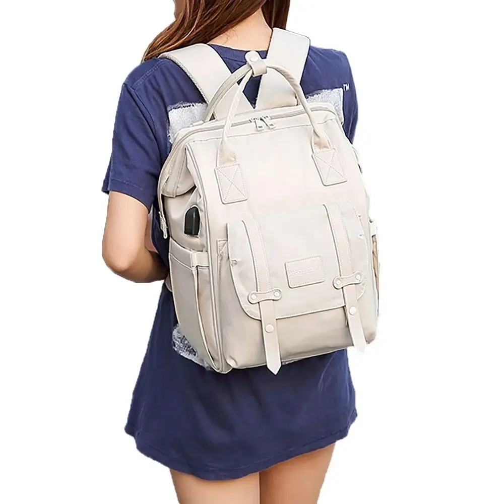Bolsa de pañales para bebés impermeable gris maternidad viajes - imagen 2