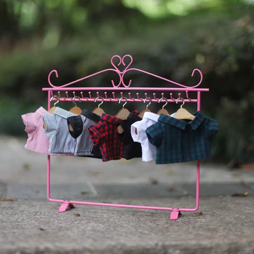 Blusa a rayas con solapa para muñeca de peluche - imagen 5