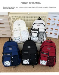 Mochila escolar estilo japonés retro para adolescentes