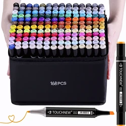 TOUCHNEW marcadores de alcohol con punta pincel para colorear