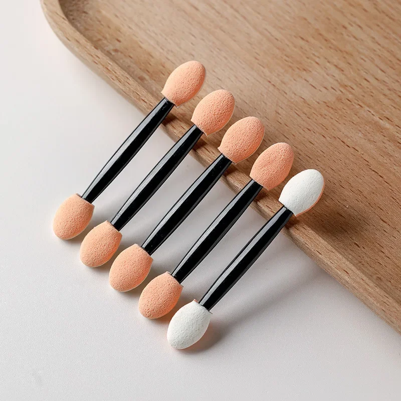Brocha de esponja doble multifuncional para manicura y sombras