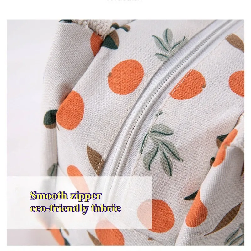 Bolsa de almuerzo aislada loneta con frutas reutilizable - imagen 5