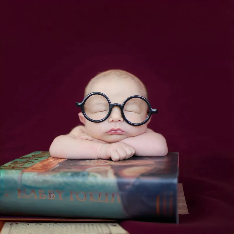 Gafas seguras para bebés para fotos – accesorio acrílico redondo - imagen 4