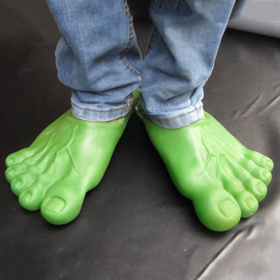 Zapatillas verano cinco dedos para niño - Verde divertido