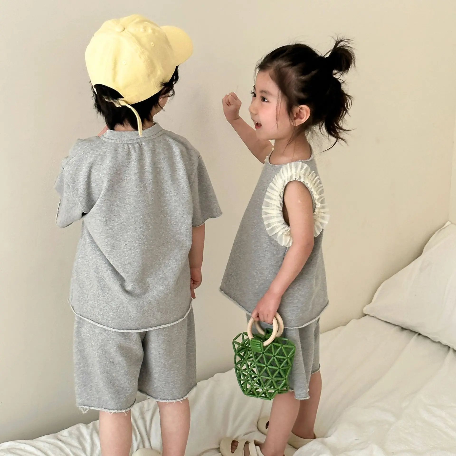Chándal deportivo infantil transpirable de camiseta y pantalón corto - imagen 5