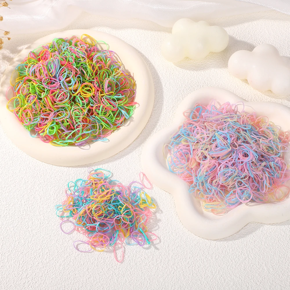 Coleteros elásticos de colores para niñas - imagen 4