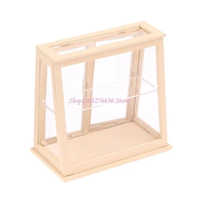 Mostrador pastel de madera para casas de muñecas panadería
