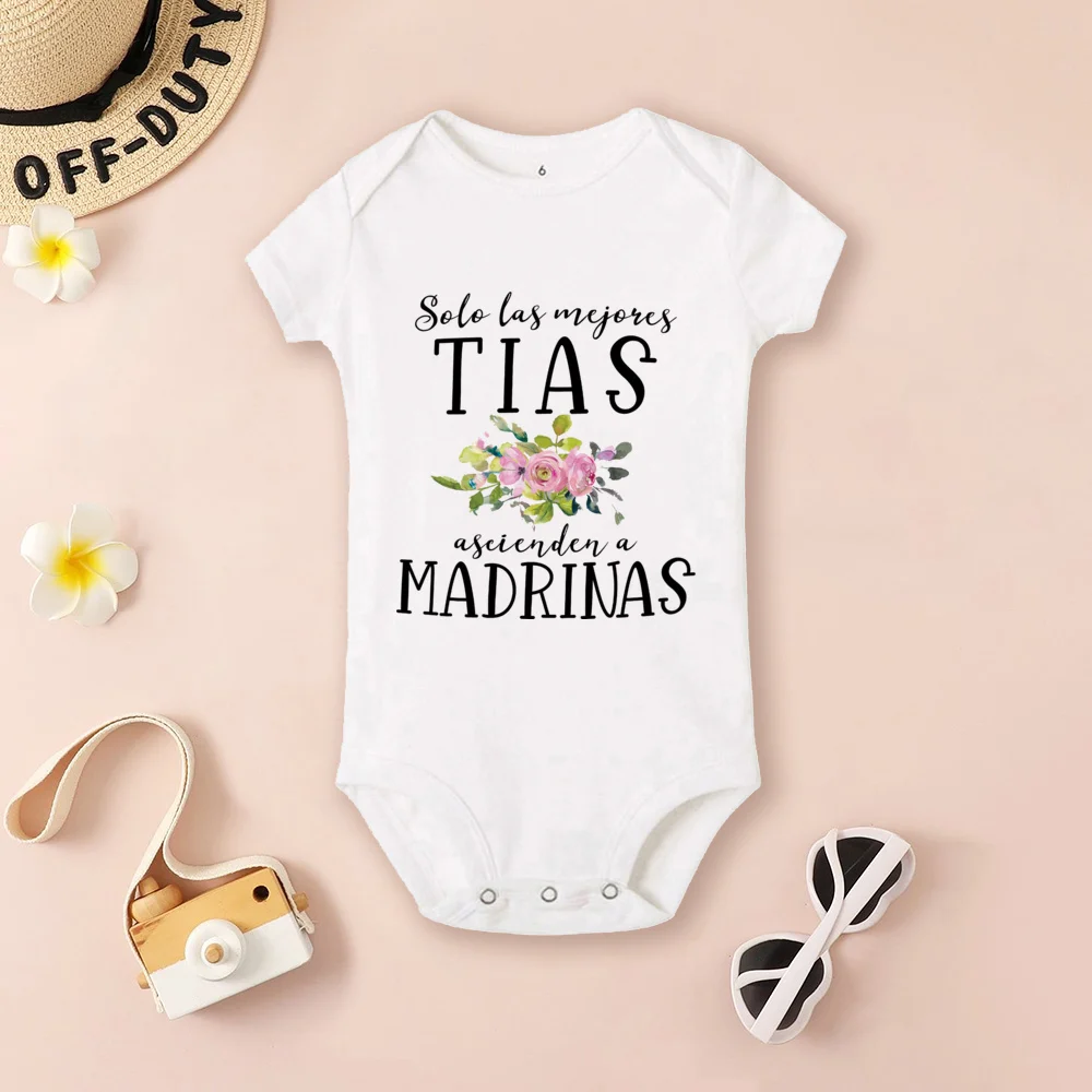 Body de bautismo bebé Be You con estampado de madrina y padrino - imagen 2