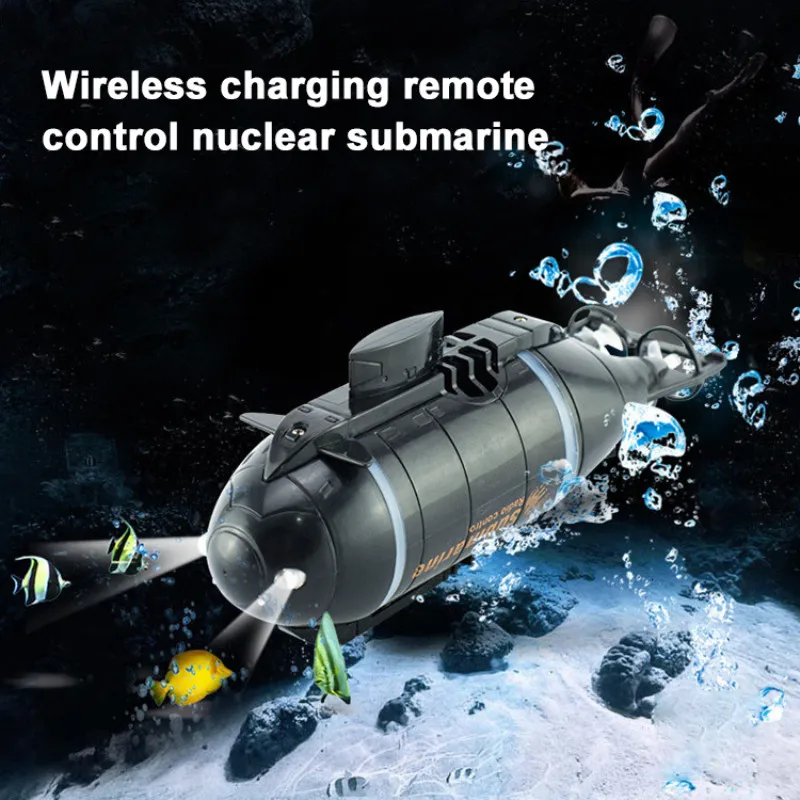 Submarino RC impermeable de buceo con mando a distancia inalámbrico