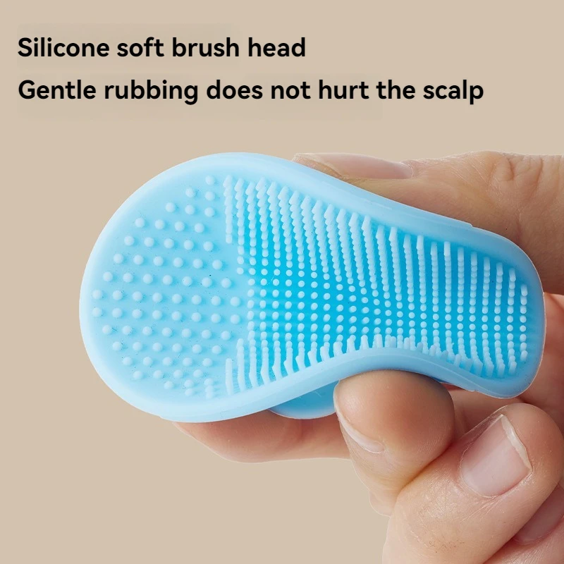 Cepillo de silicona para lavar el pelo de bebé, suave - imagen 5