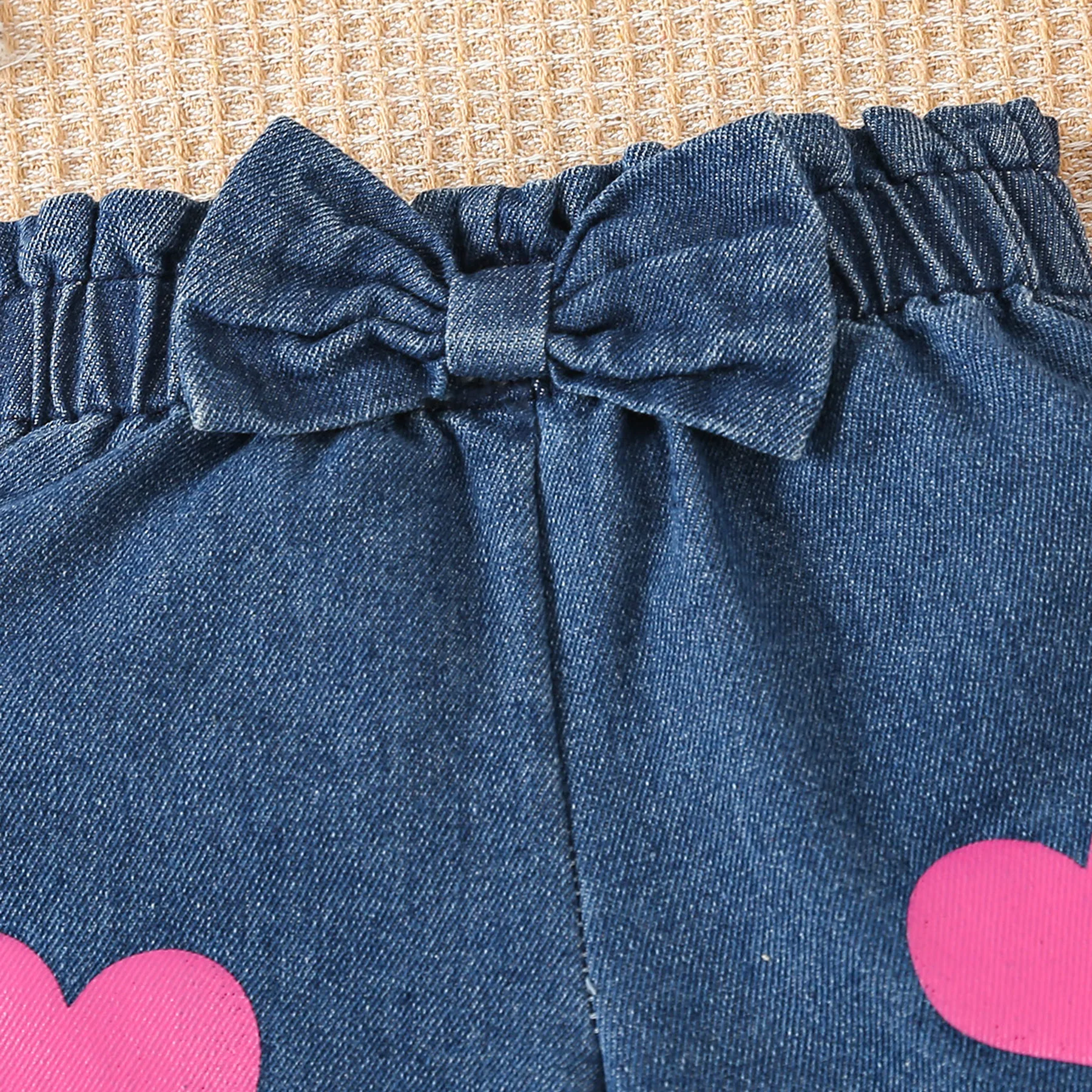 Conjunto de verano para niña: top sin mangas de algodón y vaqueros - imagen 2
