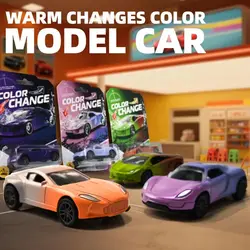 Coche de juguete con cambio de color por temperatura, resistente