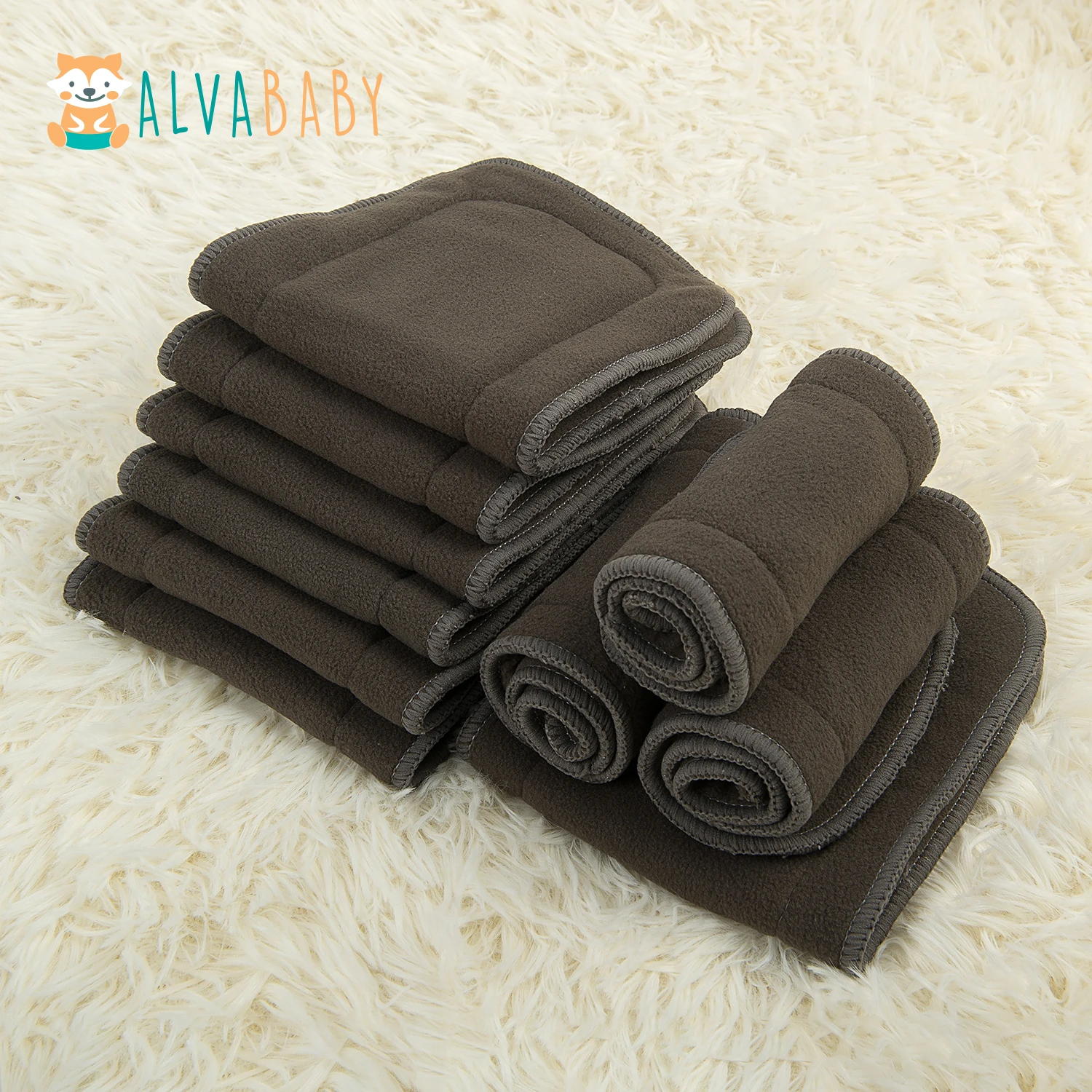 ALVABY Inserto absorbente de carbón de bambú para pañal reutilizable - imagen 3