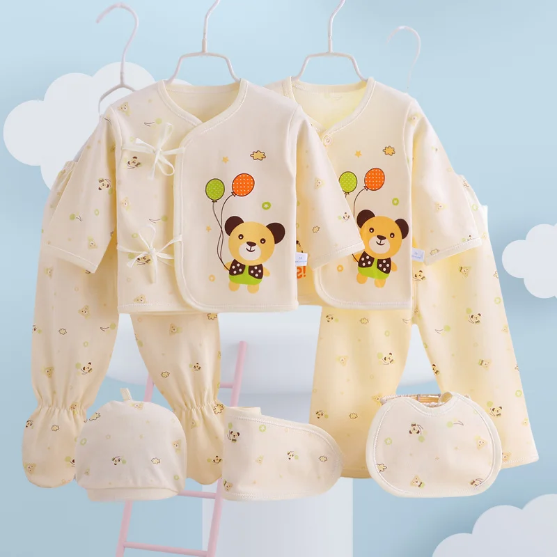 Conjunto ropa bebé 0-3 meses – camisa, pantalón, babero y sombrero