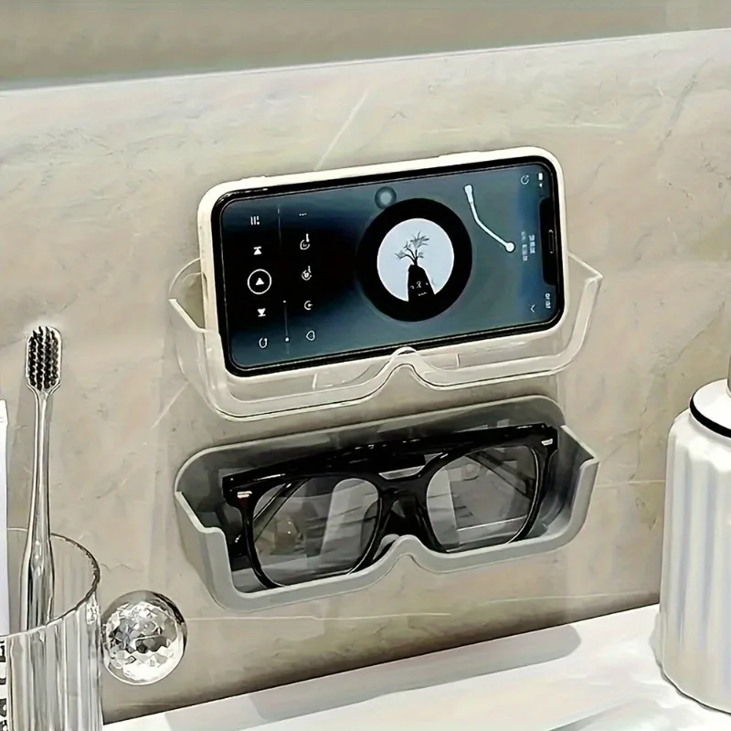 Soporte instalado en pared decorativa