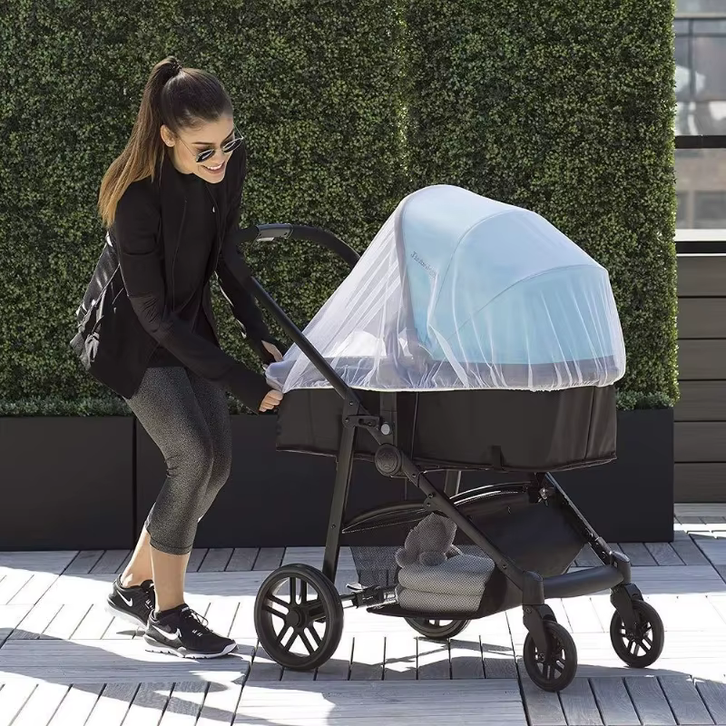 Mosquitera para cochecito de bebé – Protección completa antisuélo y viento - imagen 4
