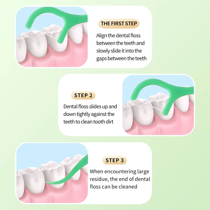 Hilo dental menta – Palitos individuales desechables - imagen 5