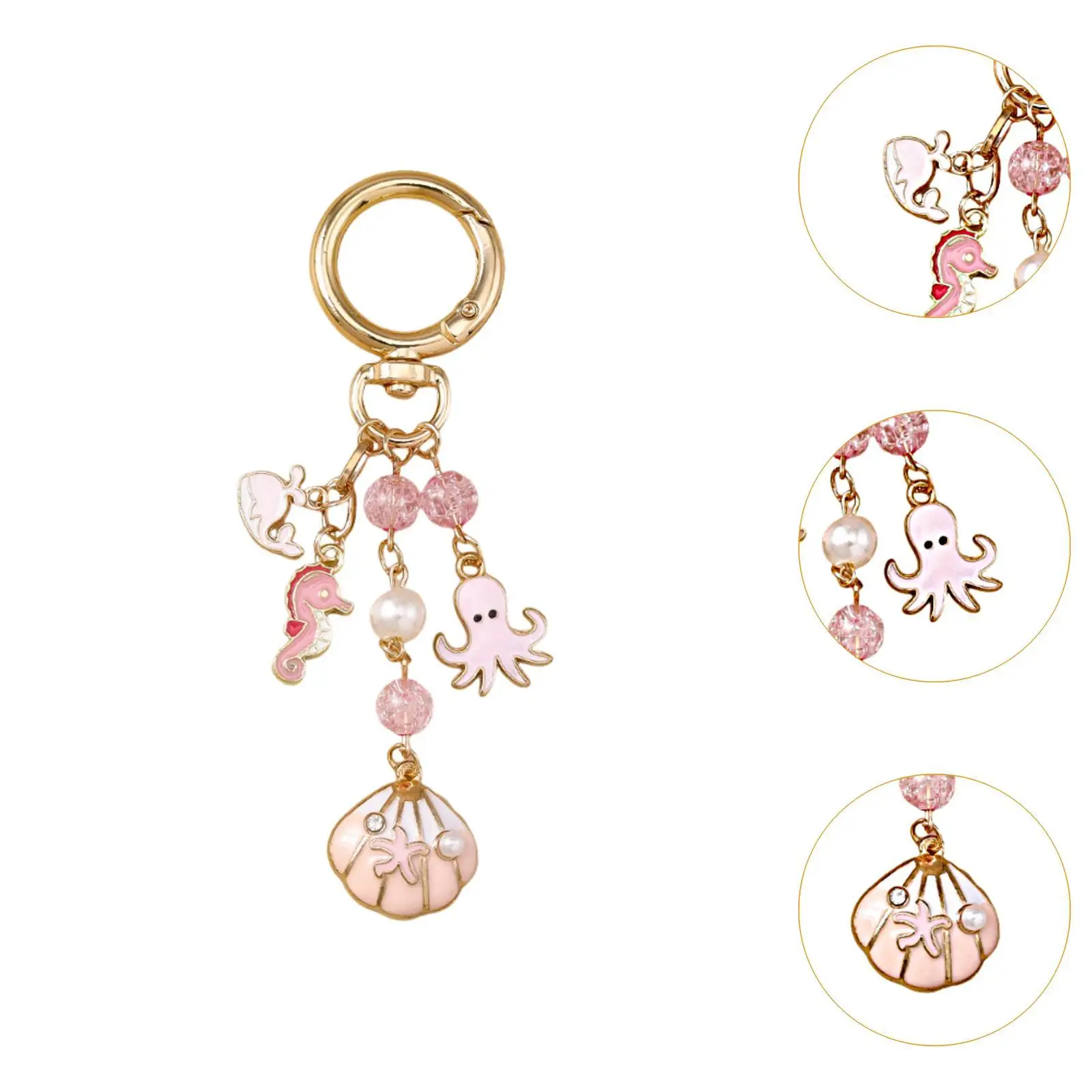 Llavero elegante multiusos con colgante decorativo - imagen 2