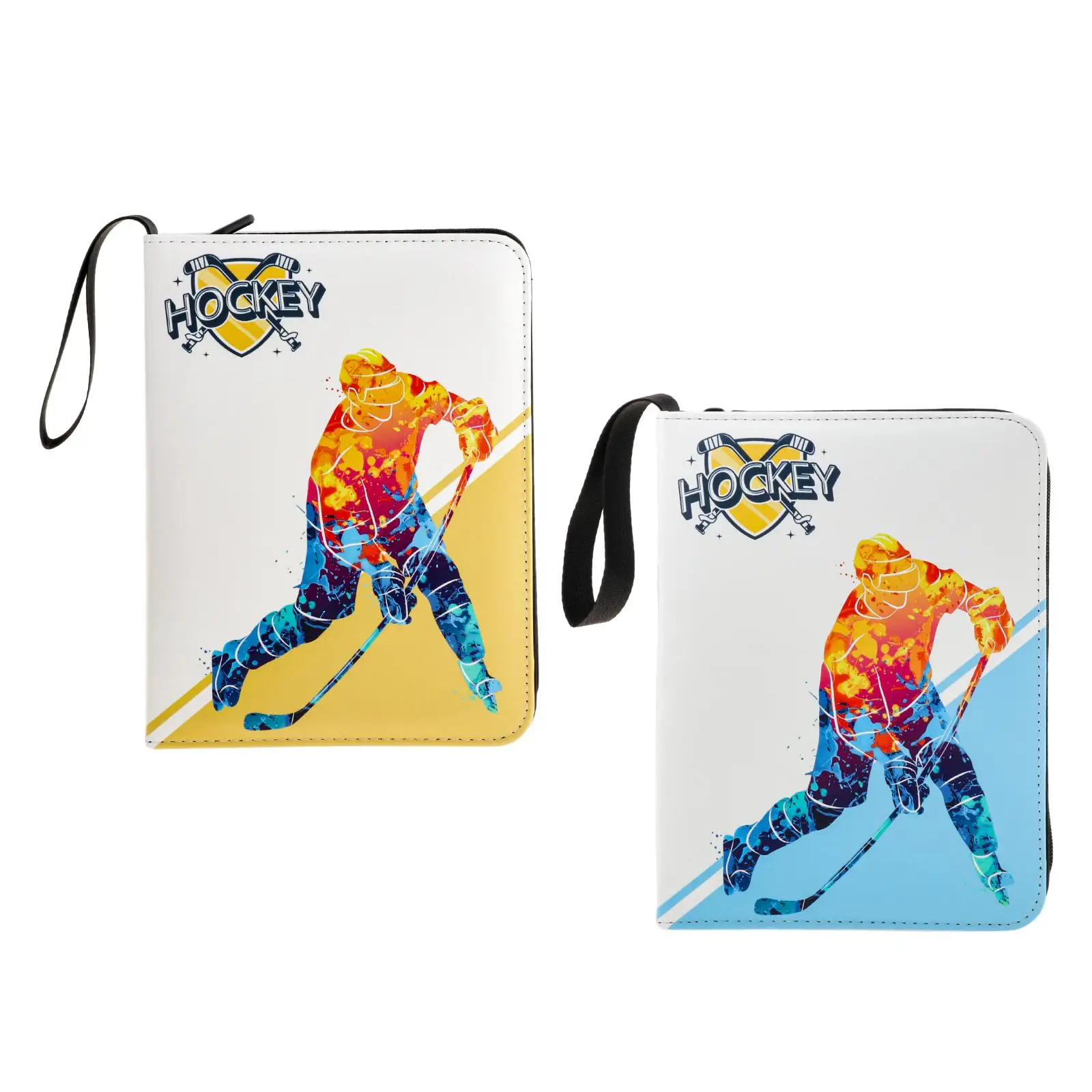 Carpeta para tarjetas de hockey con fundas protectoras y cierre - imagen 2