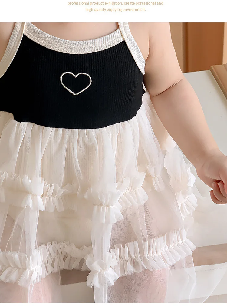 Body de malla infantil en color rosa claro