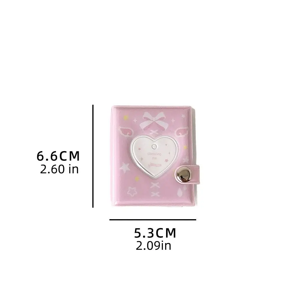 Llavero con mini álbum de fotos mariposa y lazo corazón hueco - imagen 2