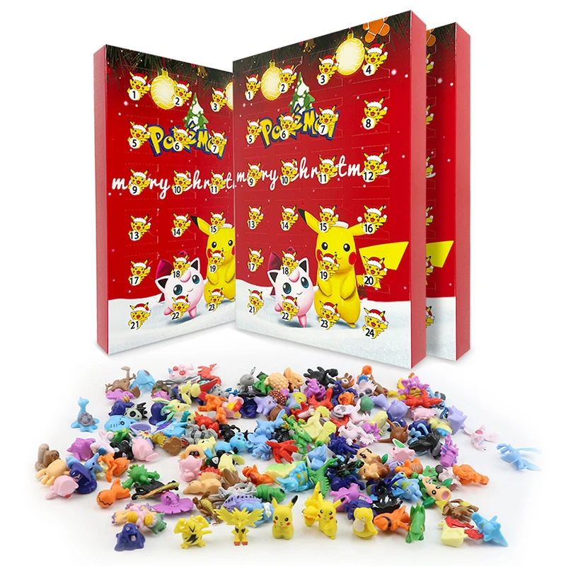 Calendario de Adviento Pokémon con Figuras Mini para Niños – Regalo de Navidad