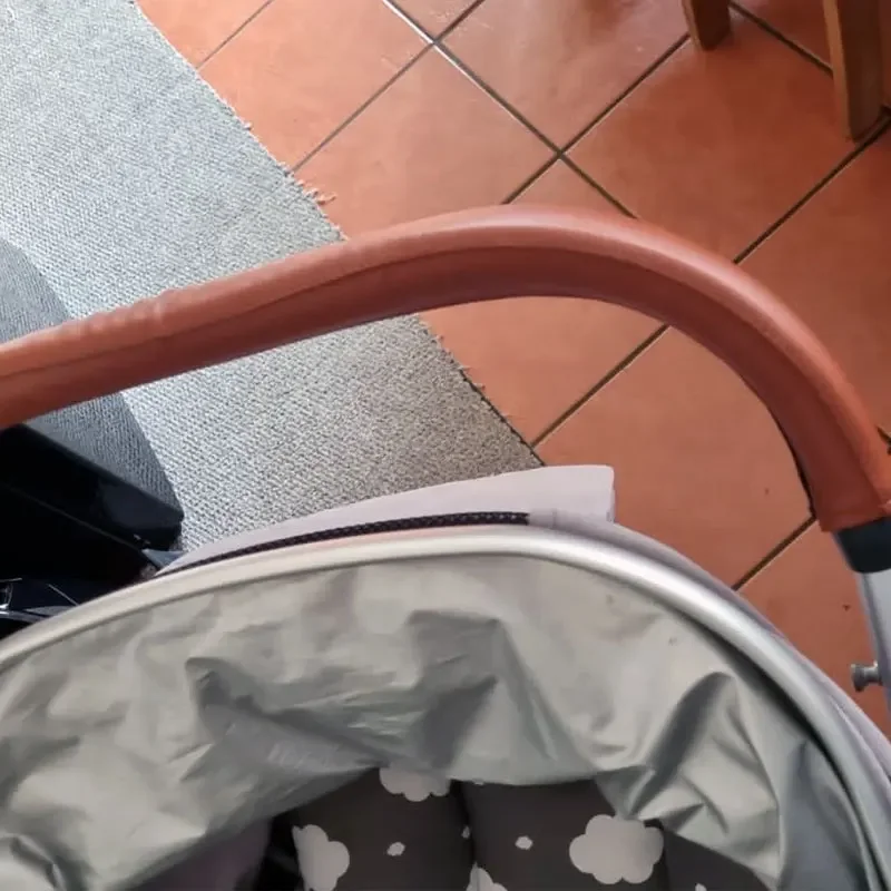 Funda de cuero para barra cochecito Oyster Zero - imagen 4