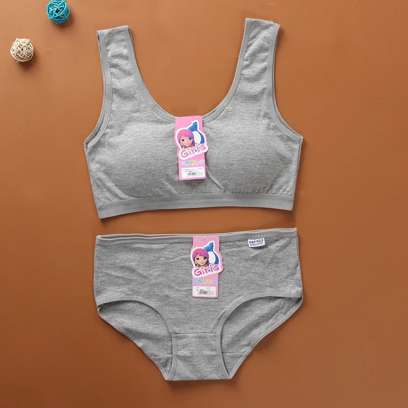 Conjunto de sujetador y bragas acolchado para niñas – Ropa interior - imagen 3
