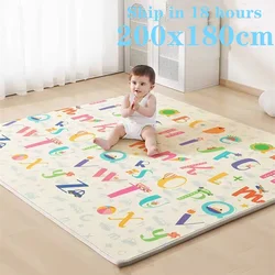 Alfombra de juego para bebés plegable gruesa y ecológica
