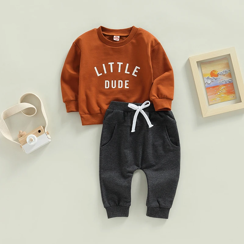 VISgogo conjunto sudadera con letras para bebé - imagen 4